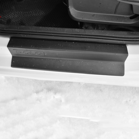 Накладки в проем дверей (4 шт) (ABS) Volkswagen Polo седан (2015-2020 г.в.) купить недорого с доставкой в Красногорск
