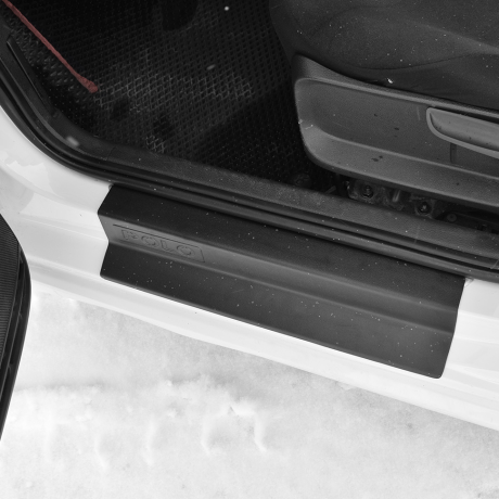 Накладки в проем дверей (4 шт) (ABS) Volkswagen Polo седан (2015-2020 г.в.) купить недорого с доставкой в Красногорск