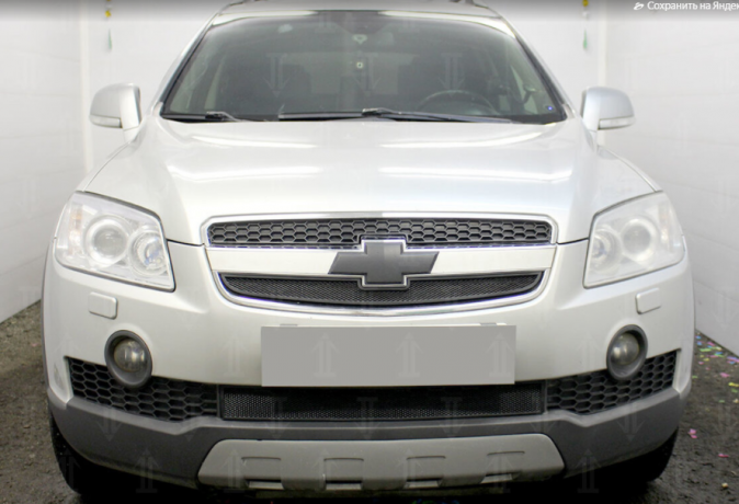 Защита радиатора "Standart" Chevrolet Captiva (2006-2011) низ, чёрная купить недорого с доставкой в Красногорск