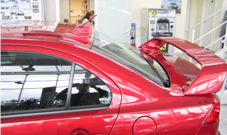 Аэродинамический рассекатель (накладка на крышу) "Zodiak Generator" для Mitsubishi Lancer X купить недорого с доставкой в Красногорск