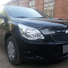Защита радиатора "Standart" Chevrolet Cobalt (2013-н.в.) низ, чёрная купить недорого с доставкой в Красногорск