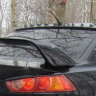 Накладка (юбка) заднего бампера "EVO" var №1 для Mitsubishi Lancer X (2007-2016) купить недорого с доставкой в Красногорск
