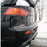 Накладка (юбка) заднего бампера "EVO" var №1 для Mitsubishi Lancer X (2007-2016) купить недорого с доставкой в Красногорск