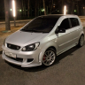 Бампер передний "Exclusive style" для Hyundai Getz рестайлинг (2004-2007 г.в.) купить недорого с доставкой в Красногорск