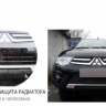 Защита радиатора "Standart" Chevrolet Lacetti (хэтчбек) чёрная купить недорого с доставкой в Красногорск