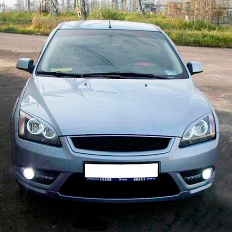 Накладки на фары (реснички) "Узкие" для Ford Focus 2 (2004-2008) купить недорого с доставкой в Красногорск