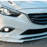 Сплиттер переднего бампера под клыки №2 "Lite Style" для Mazda 6 (2013-н.в.) купить недорого с доставкой в Красногорск