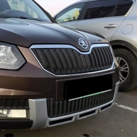 Зимний экран нижний, (под покраску) для Skoda Yeti Outdoor (2013-2018) купить недорого с доставкой в Красногорск