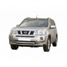 Защита переднего бампера «Труба двойная» (d63,5) для Nissan X-trail (2007-2011)(Окрашенное) купить недорого с доставкой в Красногорск