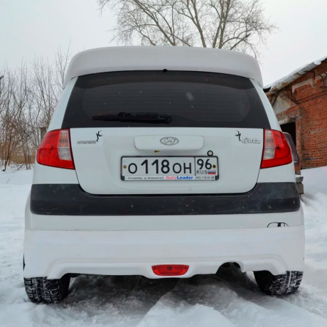 Накладка на задний бампер "Mugen style" для Hyundai Getz рестайлинг (2004-2007 г.в.) купить недорого с доставкой в Красногорск