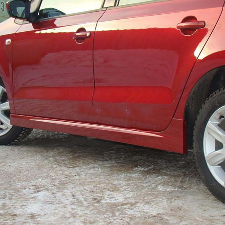Накладки на пороги для Volkswagen Polo Sedan (2010-2020) купить недорого с доставкой в Красногорск
