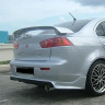 Накладка (юбка) заднего бампера "Zodiak" var №1 для Mitsubishi Lancer X (2007-2016) купить недорого с доставкой в Красногорск