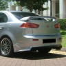 Накладка (юбка) заднего бампера "Zodiak" var №1 для Mitsubishi Lancer X (2007-2016) купить недорого с доставкой в Красногорск
