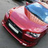 Накладка (юбка) переднего бампера "Zodiak" (с планкой) для Mitsubishi Lancer X (2007-2010) купить недорого с доставкой в Красногорск