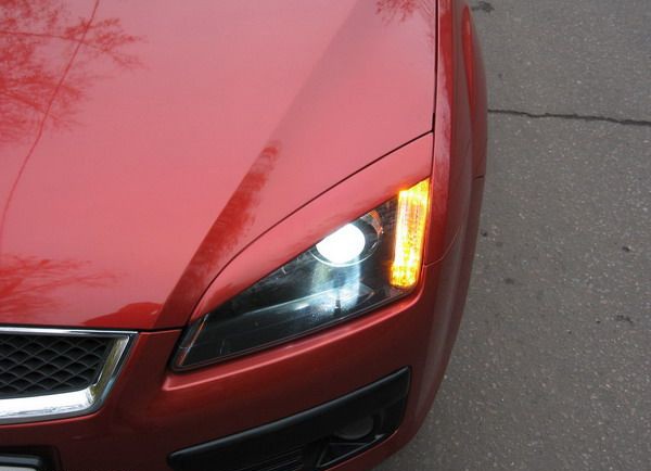 Накладки на фары (реснички) широкие var №2 для Ford Focus 2 (2004-2008) купить недорого с доставкой в Красногорск