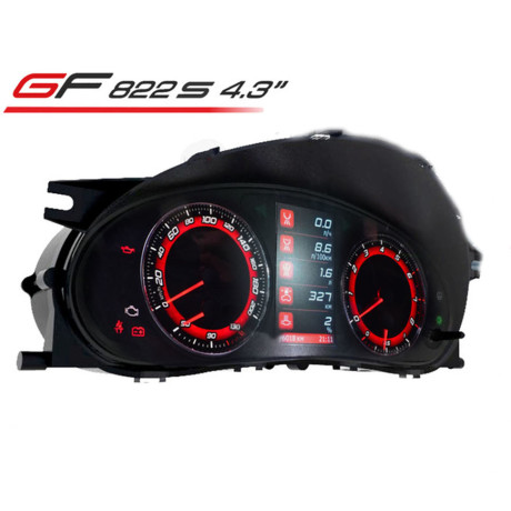 комбинация приборов gf 822s 4.3" для b@3 2110-2112 (c новой панелью), 1117-1119 l@da K@LIN@, 2170-2172 l@da prior@ (синие ореолы) купить недорого с доставкой в Красногорск