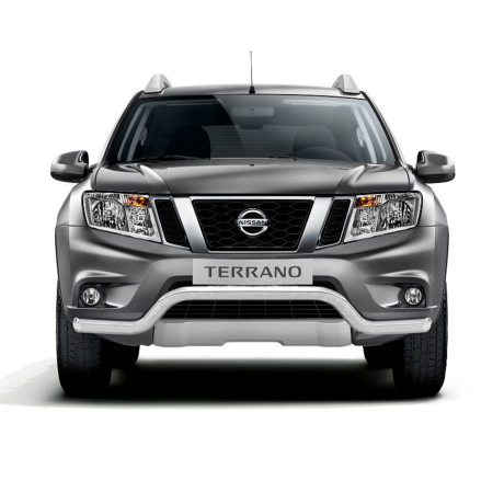 Защита переднего бампера d63мм "Волна" (НПС) Nissan Terrano (2014-н.в.) купить недорого с доставкой в Красногорск