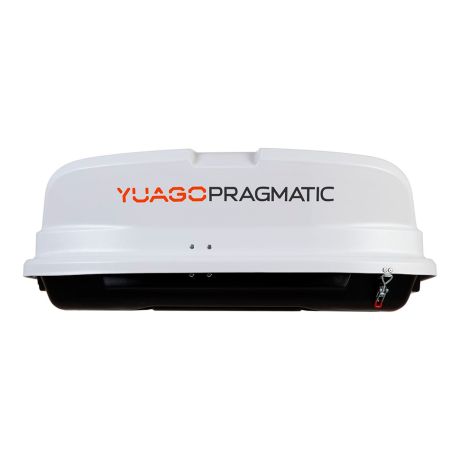 Автобокс YUAGO Pragmatic (тиснение) (EuroLock), белый, 410 л купить недорого с доставкой в Красногорск