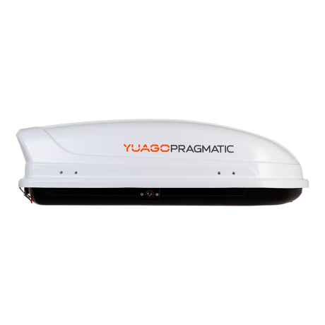 Автобокс YUAGO Pragmatic (тиснение) (EuroLock), белый, 410 л купить недорого с доставкой в Красногорск