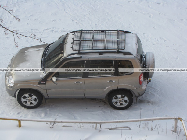 Платформа "Спринт" на B@3 2123 "Chevrolet Niv@" установка на штатные рейлинги купить недорого с доставкой в Красногорск