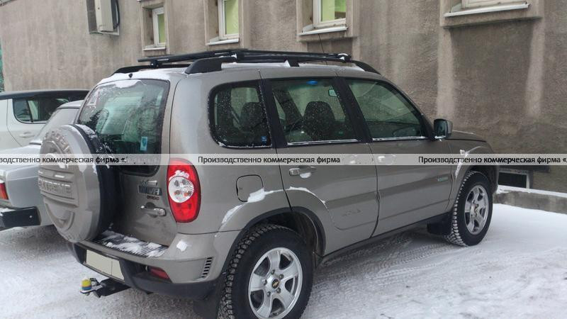 Платформа "Спринт" на B@3 2123 "Chevrolet Niv@" установка на штатные рейлинги купить недорого с доставкой в Красногорск