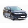 Защита порогов «Труба с проступью» (d76) для Mitsubishi Outlander (2014-2016)(Окрашенное) купить недорого с доставкой в Красногорск