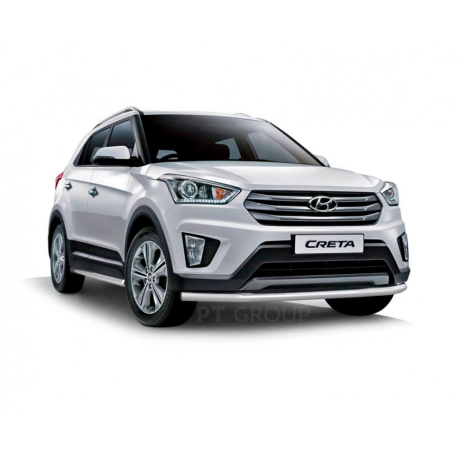 Защита переднего бампера одинарная d63мм (НПС) HYUNDAI Creta 2016-2020 11030102 купить недорого с доставкой в Красногорск