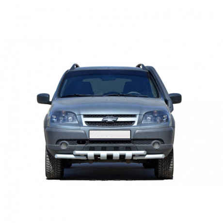 Кенгурин «Труба двойная ЛЮКС» (d51) для B@3 2123 "Chevrolet Niv@" RS купить недорого с доставкой в Красногорск