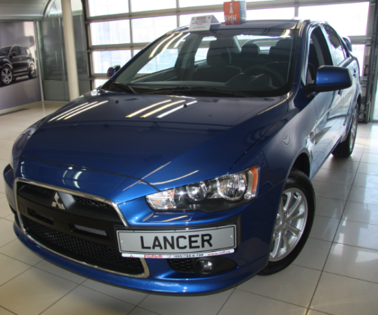 Рамка под номер на передний бампер для Mitsubishi Lancer X (2010-2016) купить недорого с доставкой в Красногорск