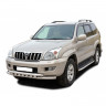 Защита переднего бампера «Труба двойная» (d63,5) для Toyota Land Cruiser Prado 120 (2002-2009)(Окрашенное) купить недорого с доставкой в Красногорск