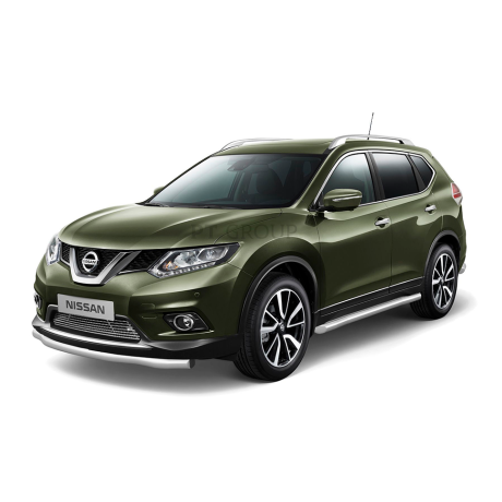 Накладка на решетку бампера (Без парктроника) O10мм (НПС) NISSAN X-Trail (2015-н.в.) купить недорого с доставкой в Красногорск