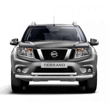Защита переднего бампера двойная d63/51мм (НПС) RENAULT Duster 2016-/ NISSAN Terrano 2014- купить недорого с доставкой в Красногорск