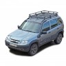 Багажник экспедиционный «Трофи» (на рейлинги) для B@3 2123 "Chevrolet Niv@" (С сеткой) купить недорого с доставкой в Красногорск