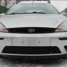 Защита радиатора "Standart" Ford Focus I рестайлинг (2001-2005) чёрная купить недорого с доставкой в Красногорск