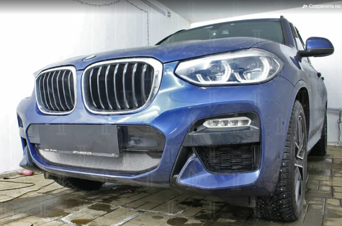 Защита радиатора "Standart" BMW X3 (2017-2021) хром купить недорого с доставкой в Красногорск