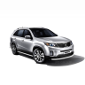 Защита переднего бампера одинарная d63мм (НПС) KIA Sorento (2014-2020 г.в.) купить недорого с доставкой в Красногорск