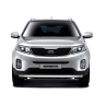 Защита переднего бампера одинарная d63мм (НПС) KIA Sorento (2014-2020 г.в.) купить недорого с доставкой в Красногорск