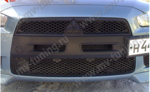 Воздуховоды радиатора в передний бампер (Цельные) var №1 для Mitsubishi Lancer X (2007-2010) купить недорого с доставкой в Красногорск