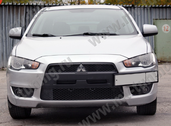 Воздуховоды радиатора в передний бампер (Цельные) var №2 для Mitsubishi Lancer X (2007-2010) купить недорого с доставкой в Красногорск