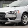Воздуховоды радиатора в передний бампер (Цельные) var №2 для Mitsubishi Lancer X (2007-2010) купить недорого с доставкой в Красногорск