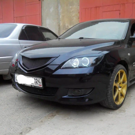 Решетка радиатора "Сетка" для Mazda 3, хэтчбэк (2003-2009) купить недорого с доставкой в Красногорск