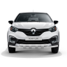 Защита переднего бампера двойная с пластинами d63/63мм (НПС) RENAULT Kaptur (2016-н.в.) купить недорого с доставкой в Красногорск