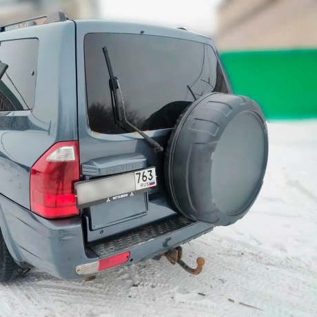 Колпак запасного колеса (Абс шагрень, закрытый) для Mitsubishi Pajero 3 купить недорого с доставкой в Красногорск