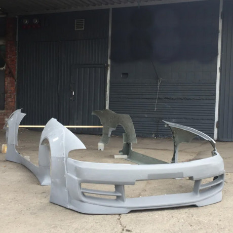 Бампер передний "Rocket Bunny" для Nissan SkyLine R33 (1993-1998) купить недорого с доставкой в Красногорск