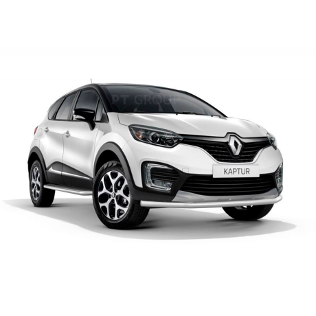 Защита переднего бампера одинарная d63мм (НПС) RENAULT Kaptur (2016-н.в.) купить недорого с доставкой в Красногорск