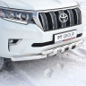 Защита переднего бампера двойная с зубьями d63/63мм (НПС) TOYOTA LAND CRUISER PRADO 150 (2017-н.в.) купить недорого с доставкой в Красногорск