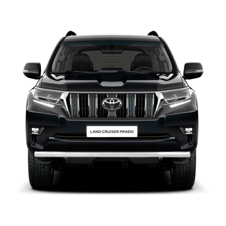 Защита переднего бампера одинарная d63мм (НПС) TOYOTA LAND CRUISER PRADO 150 (2017-н.в.) купить недорого с доставкой в Красногорск