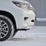 Защита переднего бампера одинарная d63мм (НПС) TOYOTA LAND CRUISER PRADO 150 (2017-н.в.) купить недорого с доставкой в Красногорск