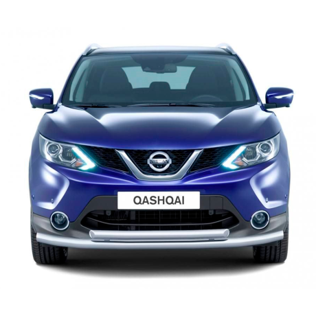 Защита переднего бампера двойная d63/51мм (НПС) Nissan Qashqai (2016-н.в.) купить недорого с доставкой в Красногорск