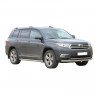 Защита переднего бампера «Труба» (d63,5) для Toyota Highlander (2010-2014)(Окрашенное) купить недорого с доставкой в Красногорск